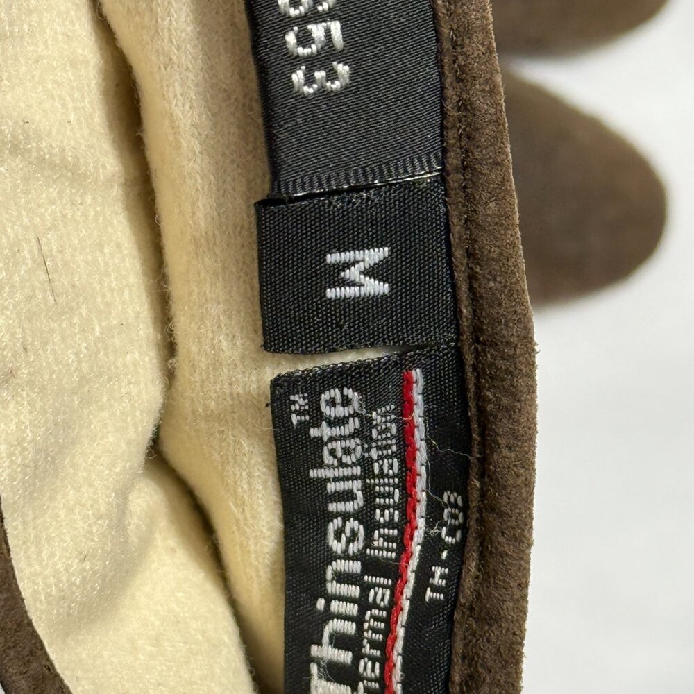Wilsons Leather Brown Suede Thinsulate Gloves - Woman’s Size Medium - Picture 6 of 7